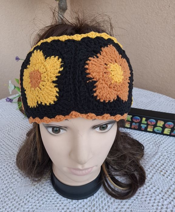 Opaska na głowę , handmade . Bawełna 100%. Nowa
