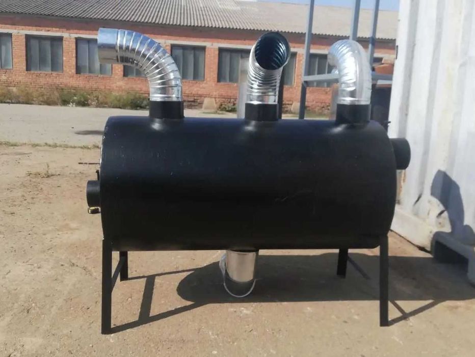 • 260 м2! ОБДУВ! 5мм! Буржуйка Теплогенератор Печь Булерьян (Булер'ян)