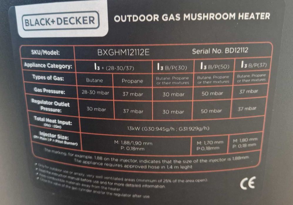 AQUECEDOR DE EXTERIOR A GÁS ( NOVOS)