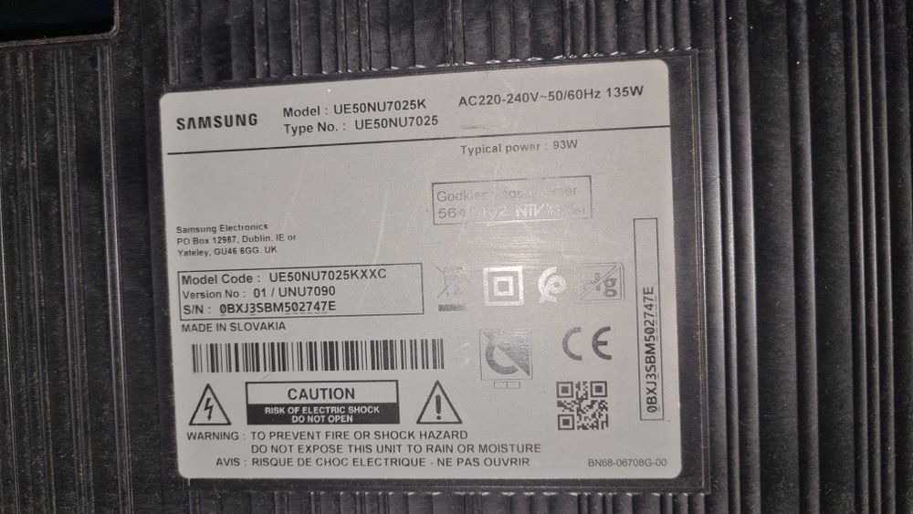 Placa Principal Samsung UE50NU7025K | BN96-46824A (Testada)