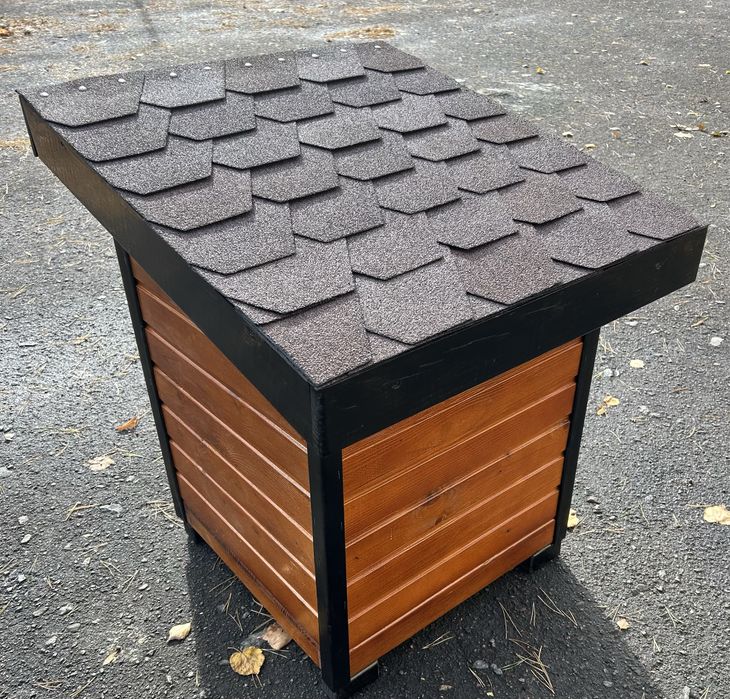 Буда котам утеплена маленька котикам коту киці для кота будка котяча