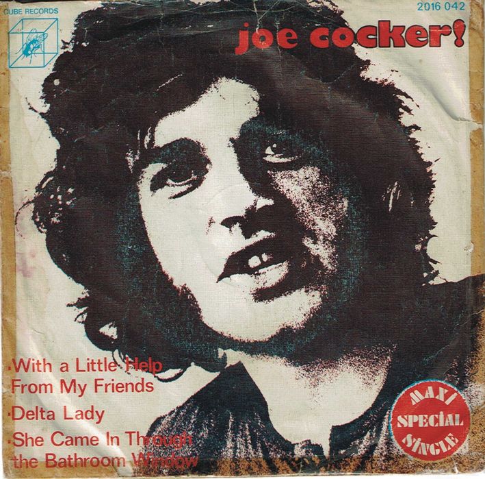 Joe Cocker – With A Little Help From My Friends - 45 Rpm 7" - 1970