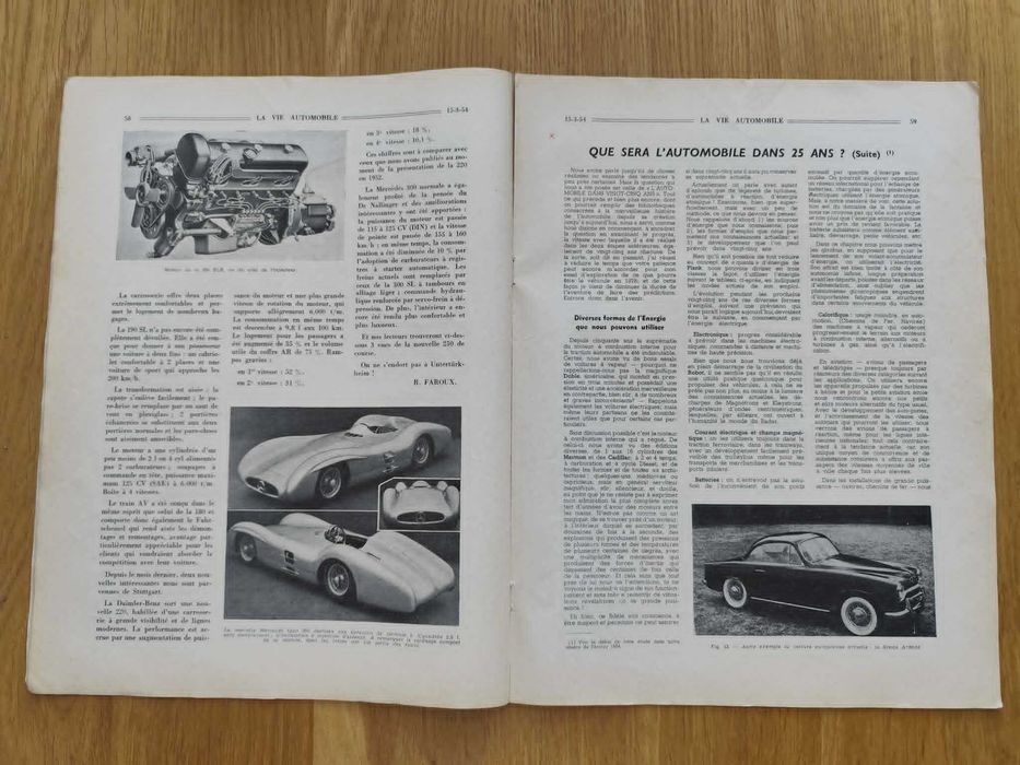 Czasopismo La Vie Automobile 1954