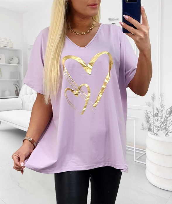 bluzka plus size bawełna