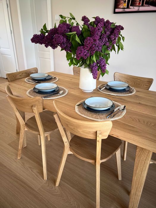 Stół dębowy z litego drewna rozkładany producent