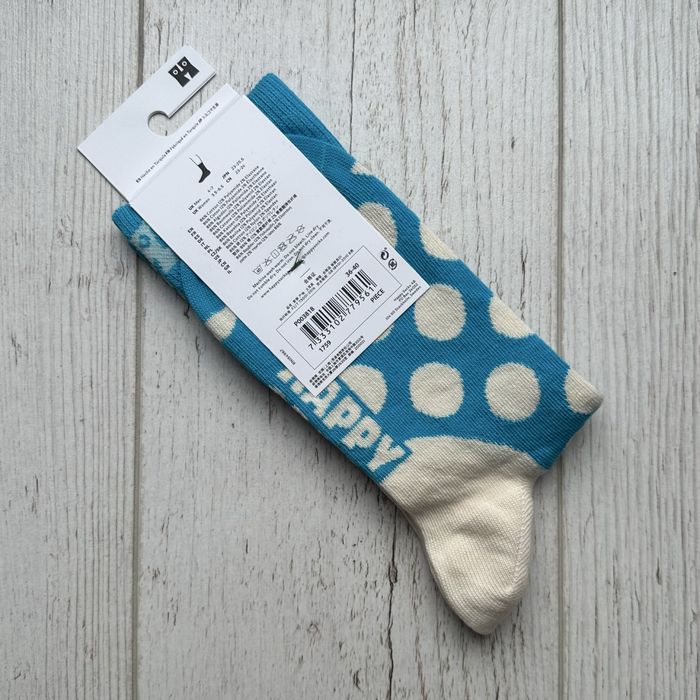 Bawełniane skarpety świąteczne Happy Socks Jumbo Snowman P003818 crew