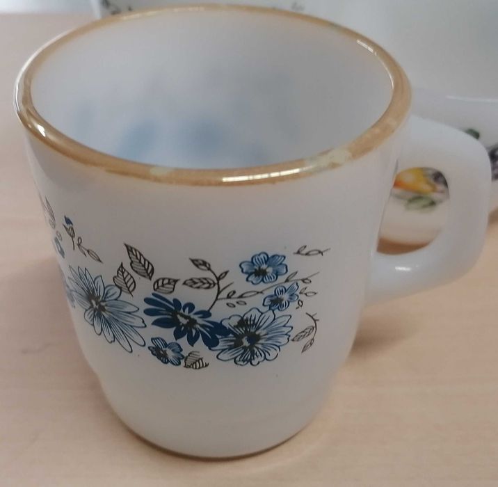 Canecas /chávena tipo pirex, lote por 5€