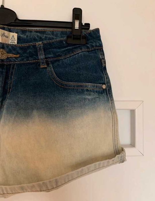 Szorty dwukolorowe ombre