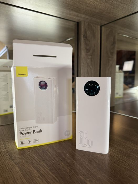 Baseus 30000mAh 65W PD Power Bank для ноутбука та телефону