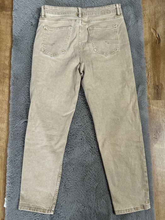 Spodnie szersze beżowe jeansy eleganckie Reserved Rozmiar S\ 46 | W29