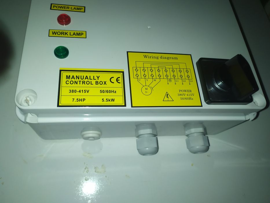 Пульт управления 380В 5.5кВт для голубых насосов.