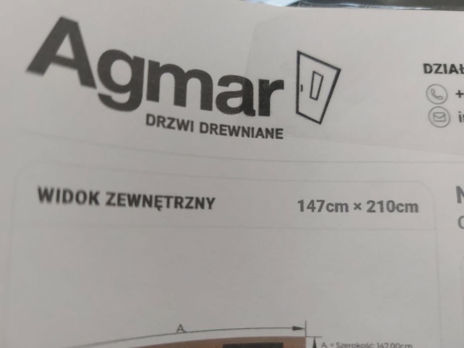 Drzwi drewniane powystawowe Agmar