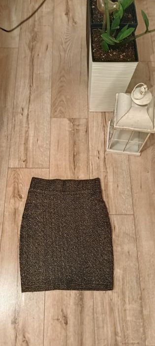 Spódnica tuba złoto czarna