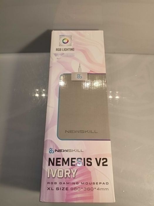 Newskill Nemesis V2 Mata do gier Ivory RGB z podświetleniem krawędzi