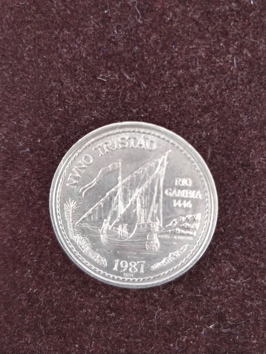 Moeda 100 Escudos Nuno Tristão 1987 cupro-niquel