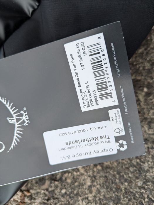 Plecak Osprey Transporter Small 25 litrów trekking edc