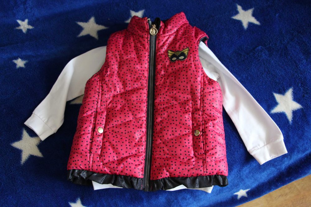 жилетка для дівчинки двостороння 92 (2 роки)