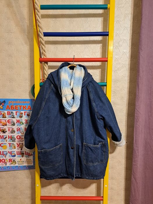Джинсова куртка оверсайз