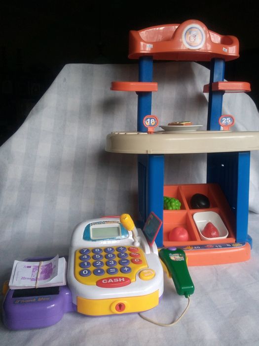 Brinquedo didático banca de mercado