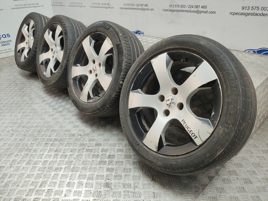 Conjunto de jantes 17 Savara originais Ronal Peugeot 3008 Mk1 7,5J