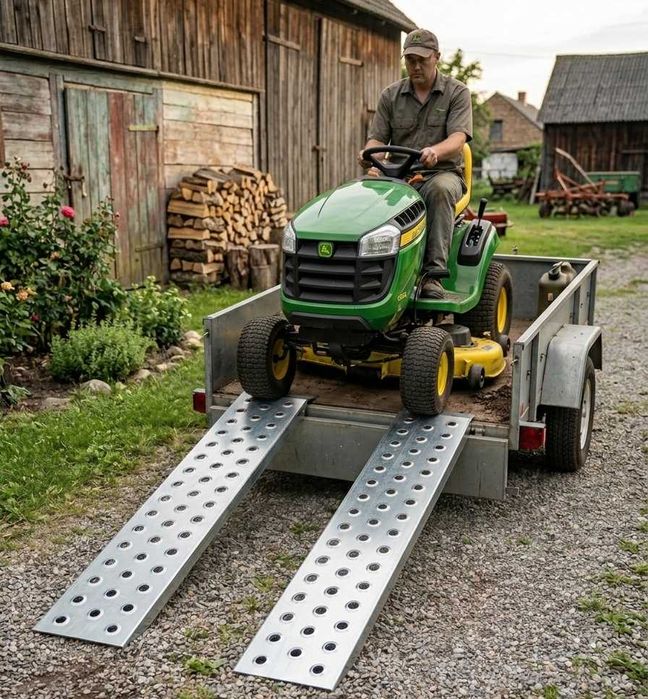 Rampy najazdowe 200cm 700kg POLSKIE stalowe do quada traktorka najazdy