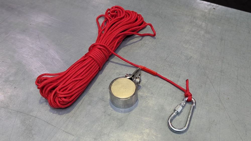 СверхМощный Неодимовый Поисковый магнит 150Кг LNT55 Канат 30м+Карабин