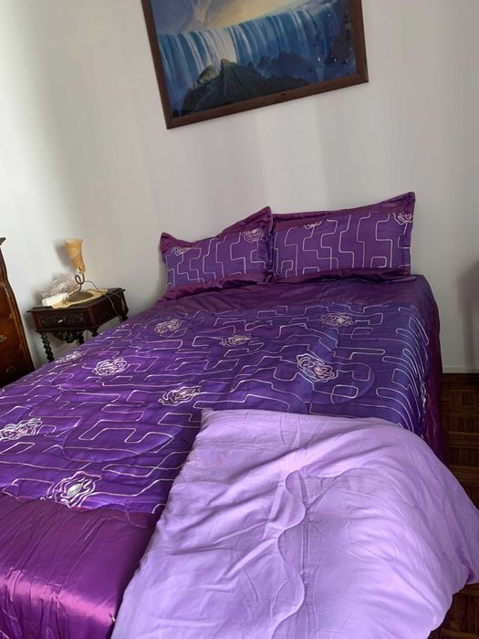 Colcha fantástica cor fresca 2 lados pode ser usada   muito bom estado