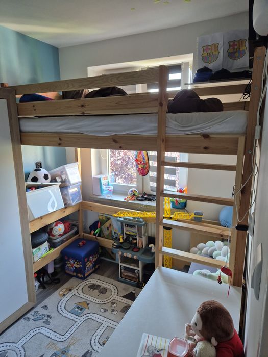 Łóżko na antresoli + materac