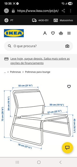 Poltrona ikea linneback