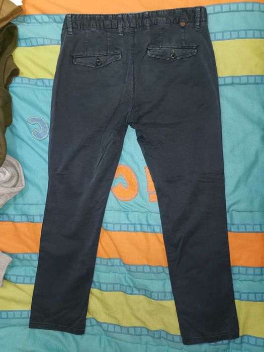 Calças azul marinho Zara homem
