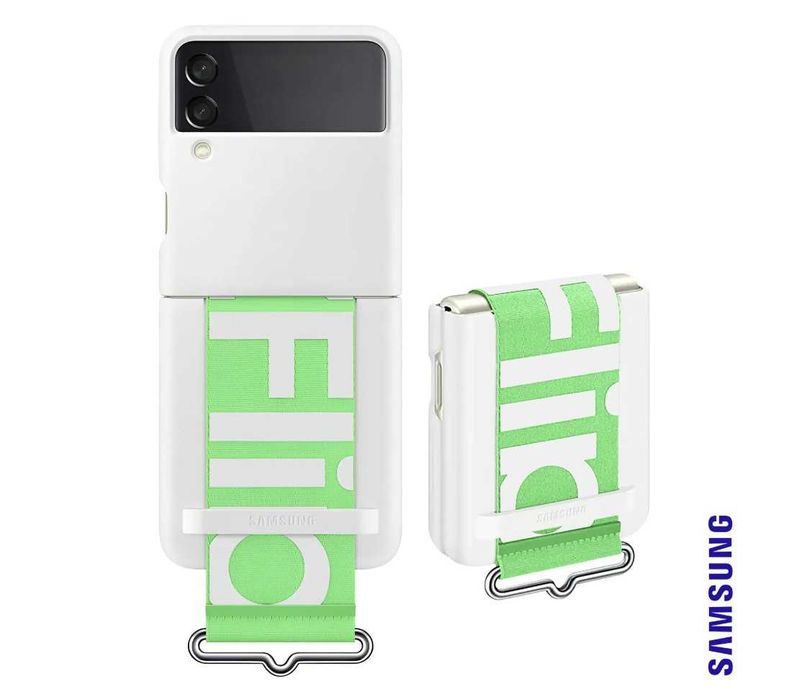 Оригинальный чехол Samsung Galaxy Z Flip 3 Silicone Cover With Strap