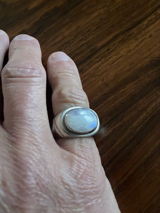 Anel em prata e quartzo branco