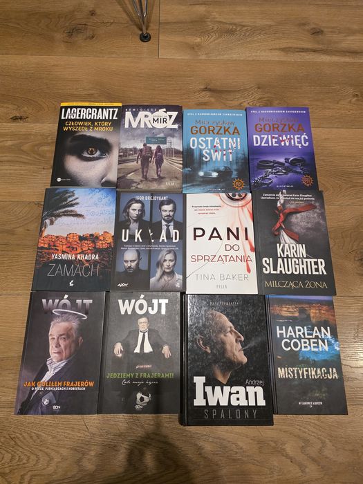 Książki zestaw 12 sztuk