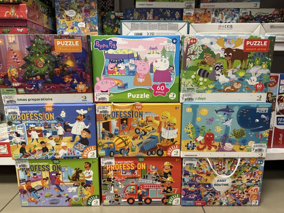 Пазли дитячі Trefl, Dodo мульт.героі,повчальні в асортименті нові.