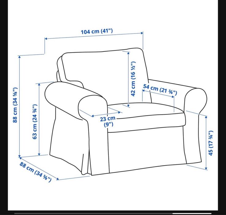 Poltrona com pousa pés