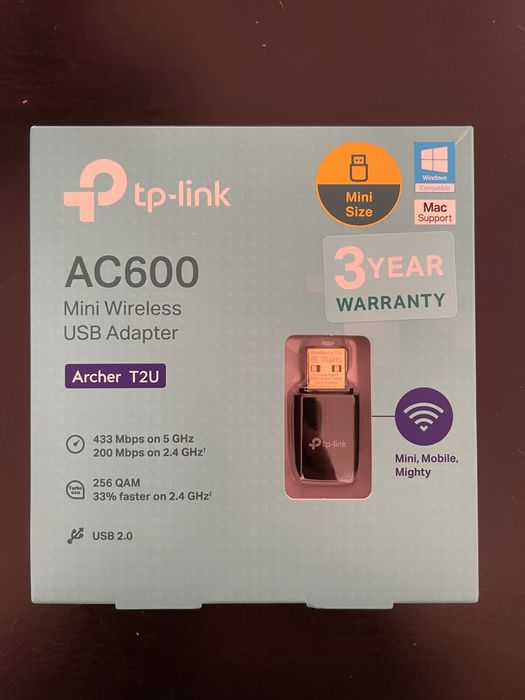 Wireless Adapter USB - TP-Link AC600 Archer T2U