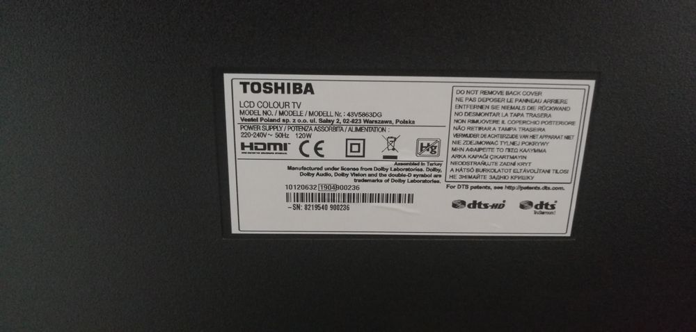 TV Toshiba 43 polegadas