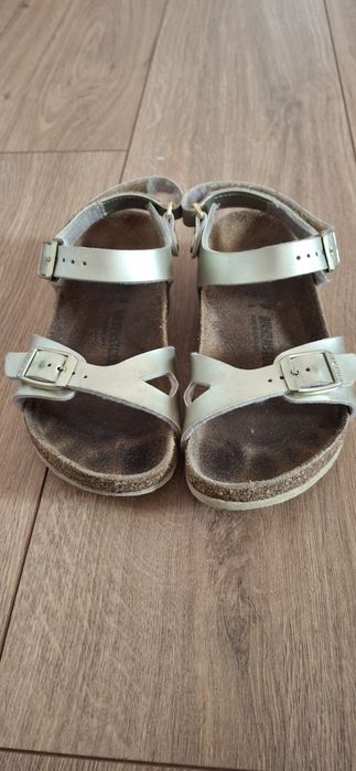Sandały złote Birkenstock r.31