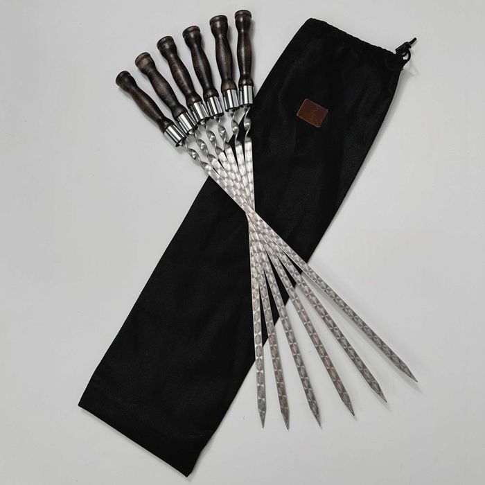 Набір шампурів у чохлі BS65 Набор шампуров в с мангалом-рамкой в чехле