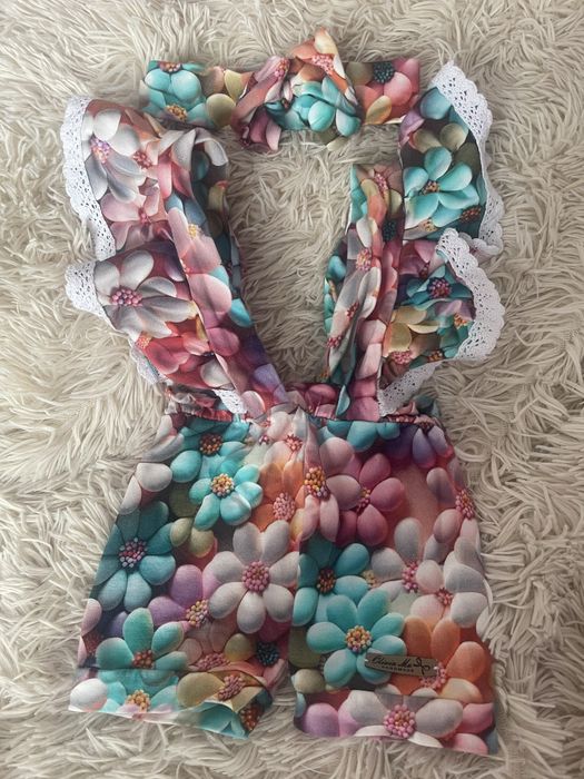 Ogrodniczki z opaseczka.