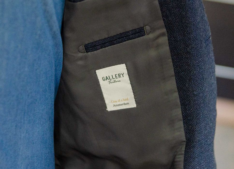 Marynarka szyta MTM, r50 (50L), 100% wełna, Gallery Tailors