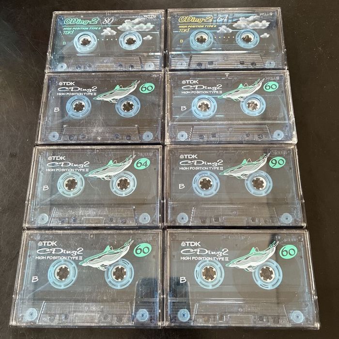 8 вінтажніх аудіо касети TDK CDing 60