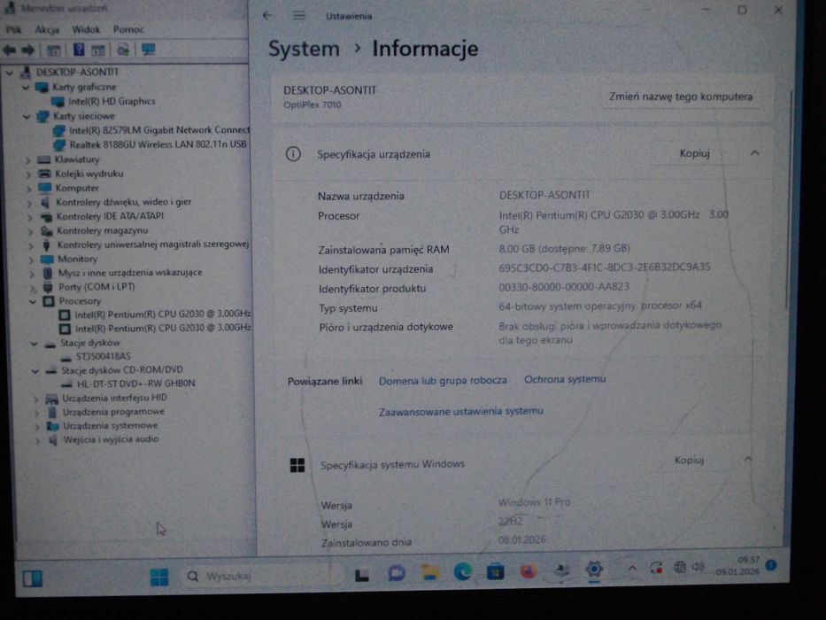 Komputer, jednostka centralna Dell Optiplex 7010