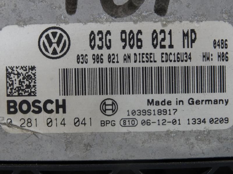 Centralina motor / ECU VOLKSWAGEN Touran (1T)