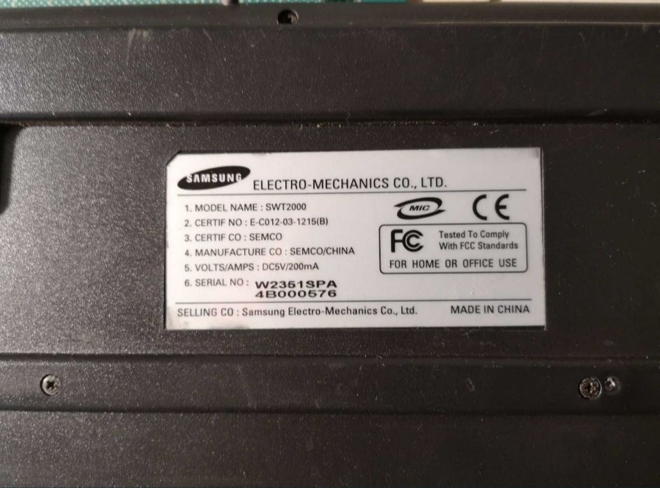 Teclado Samsung SWT2000