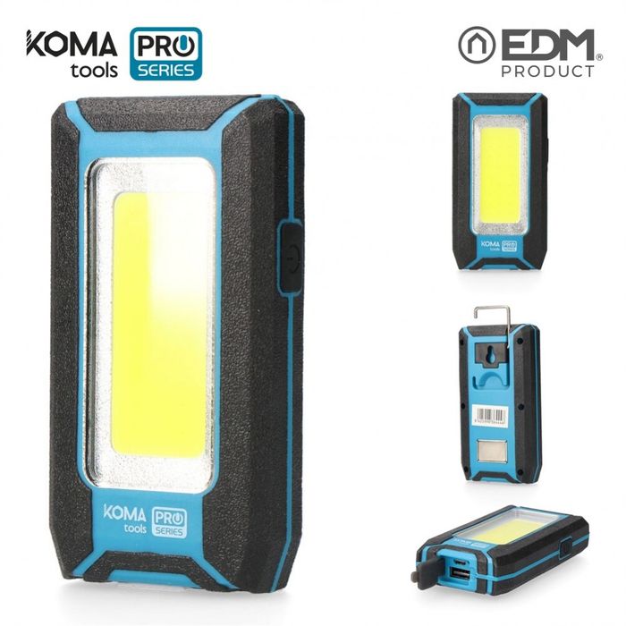 LANTERNA LED PROFISSIONAL COB 500 LÚMENES 8W KOMA TOOLS