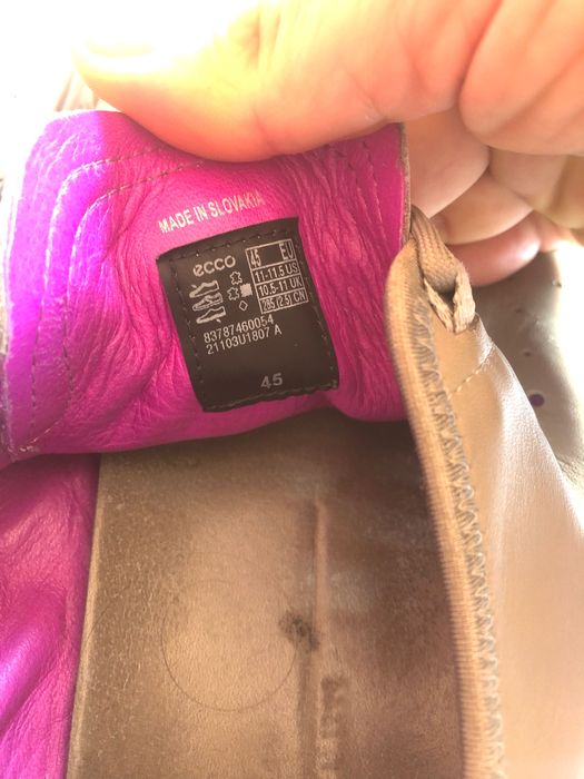 Кросивки ecco 45 original 30 cм