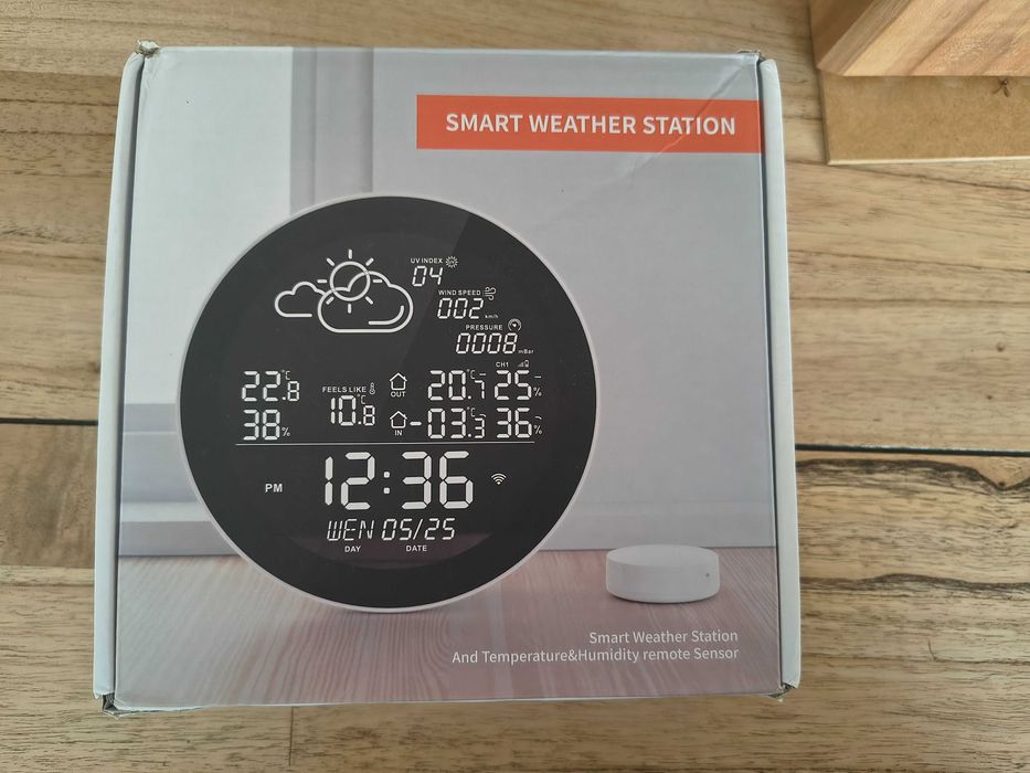 Stacja pogody WIFI TUYA SMART 3x czujnik