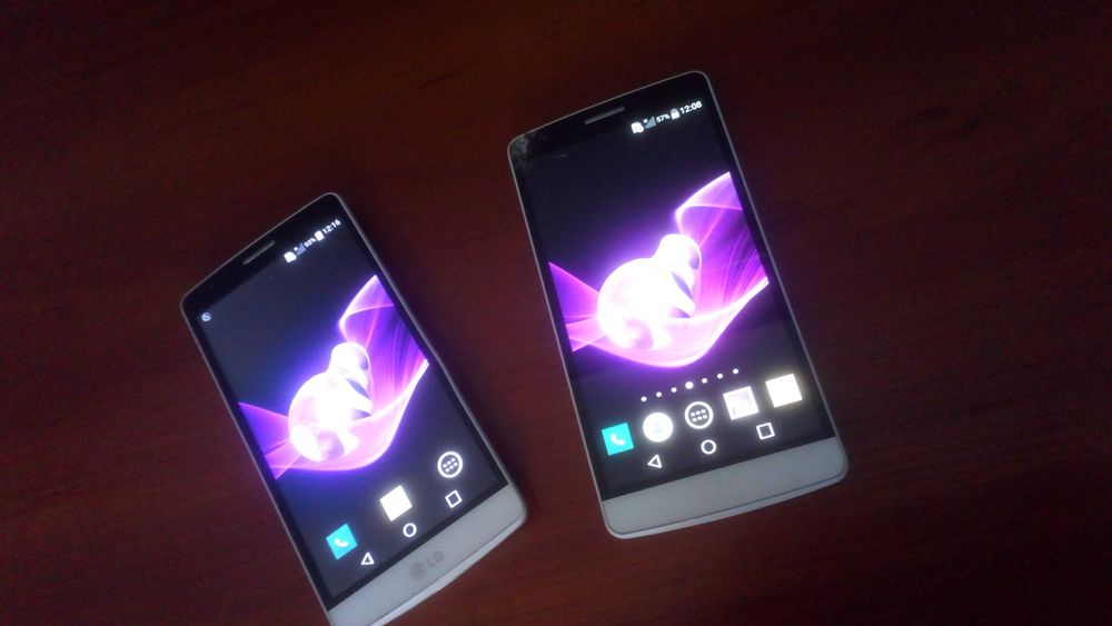 LG G3s dwie sztuki, białe, używane