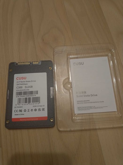 Жорсткий диск SSD CUSU ORIGINAL 512 ГБ SATA 3 520Mb/s AHCI 2,5"